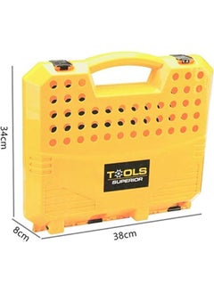EASY FUTURE Tool Play Set Drill Screwdriver Repair Kit Toy Portable Pretend Play Tools Box And Tools Table Set Puzzle Tool Toy Set For Kids 57 Pcs  - Image 4