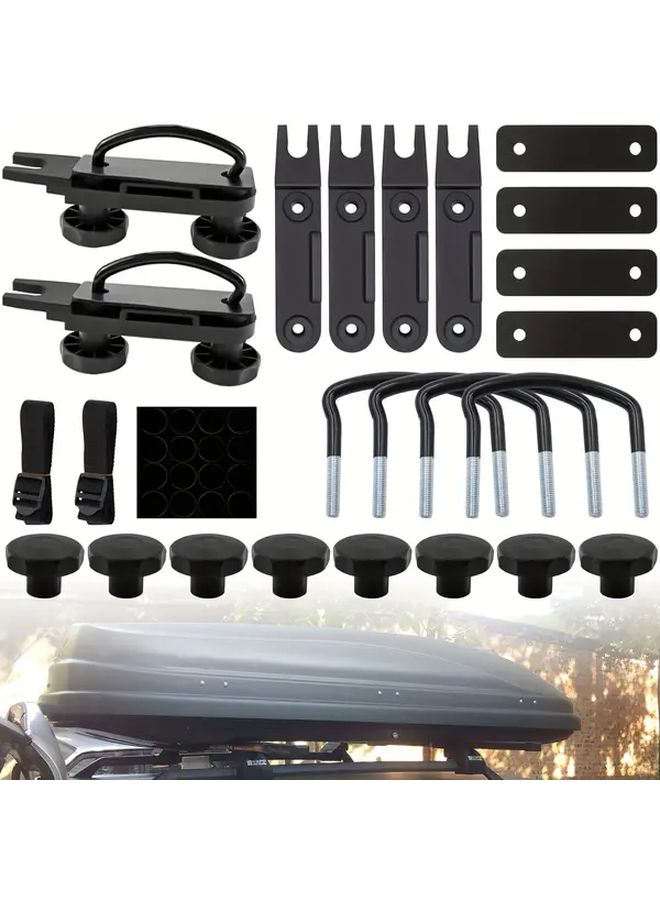 4 Pcs U Brackets For Roof Luggage Rack Accessories - Image 1
