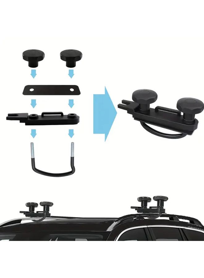 4 Pcs U Brackets For Roof Luggage Rack Accessories - Image 5
