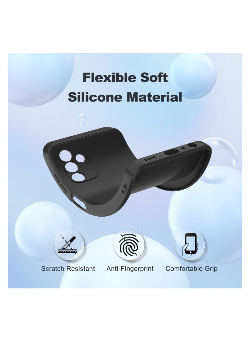 جراب من السيليكون الناعم لهاتف Samsung Galaxy A14 5G مضاد للصدمات غطاء خلفي مطفأ اللمعة بطانة نسيج داخلية مع جراب حماية للكاميرا لهاتف Samsung Galaxy A14 5G - Image 5