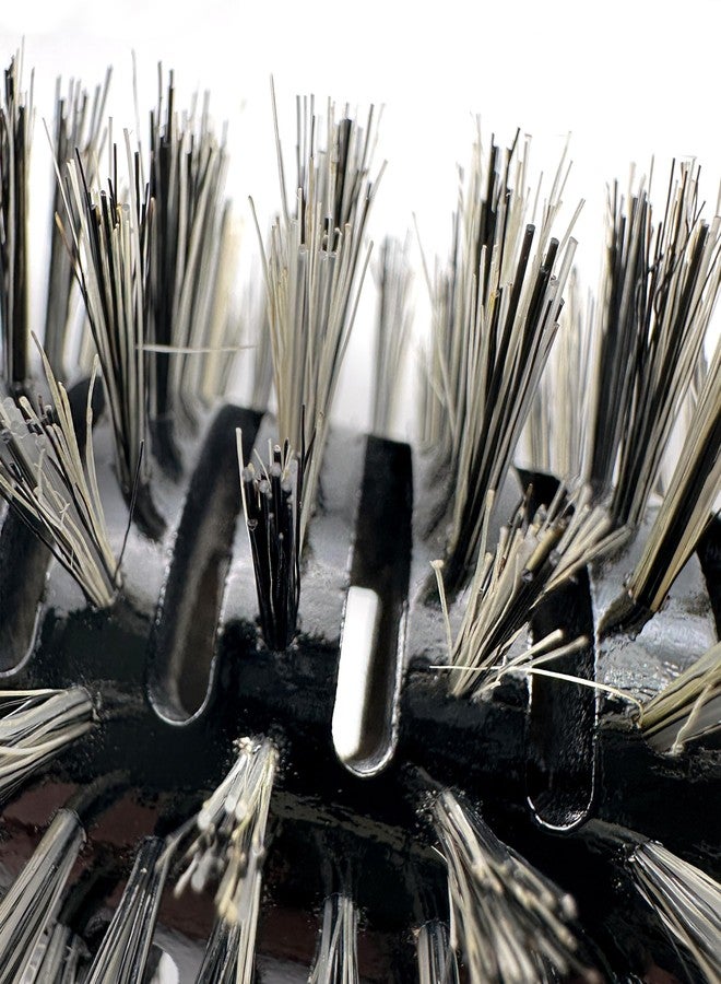 Phillips Brush Luxe Monster Vent 4 Professional Hair Brush (2.75” Diameter Barrel) - Black & Rose Gold Vented Hairbrush with Nylon Reinforced Boar Hair Bristles, Ergonomic Rubber Grip - Image 4