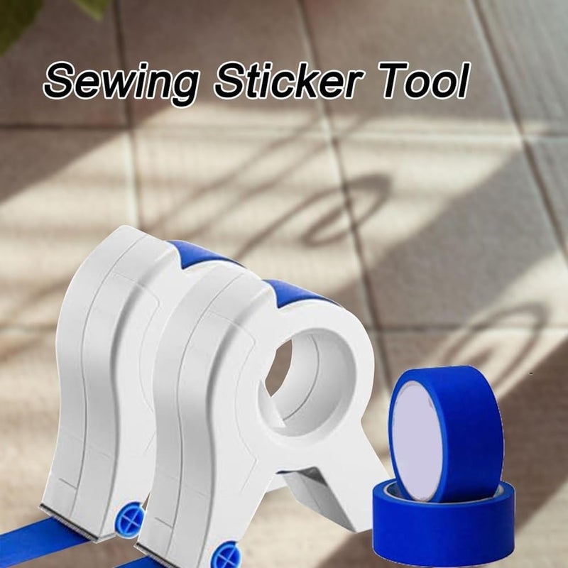 Beauty sewing sticker tool, masking paper tape machine, decoration beauty sewing and gluing auxiliary manual sticker machine 2 beauty sewing tools + 2 stickers - Image 2