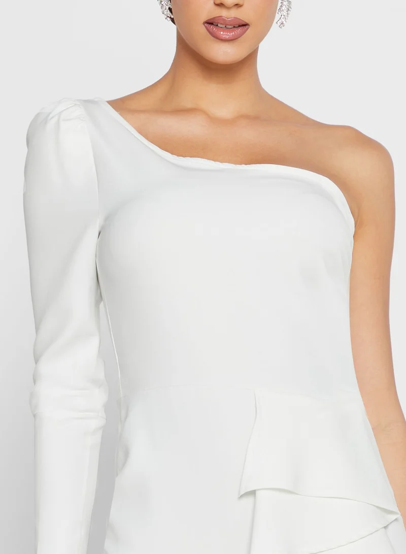 Ella Limited Edition One Shoulder Ruffle Dress