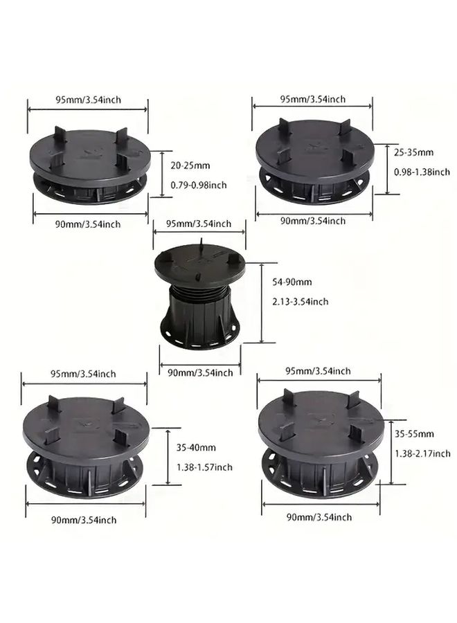 Heavy Duty Adjustable Paver Pedestal Base 33 Sets For Patio Deck Balcony - Image 3