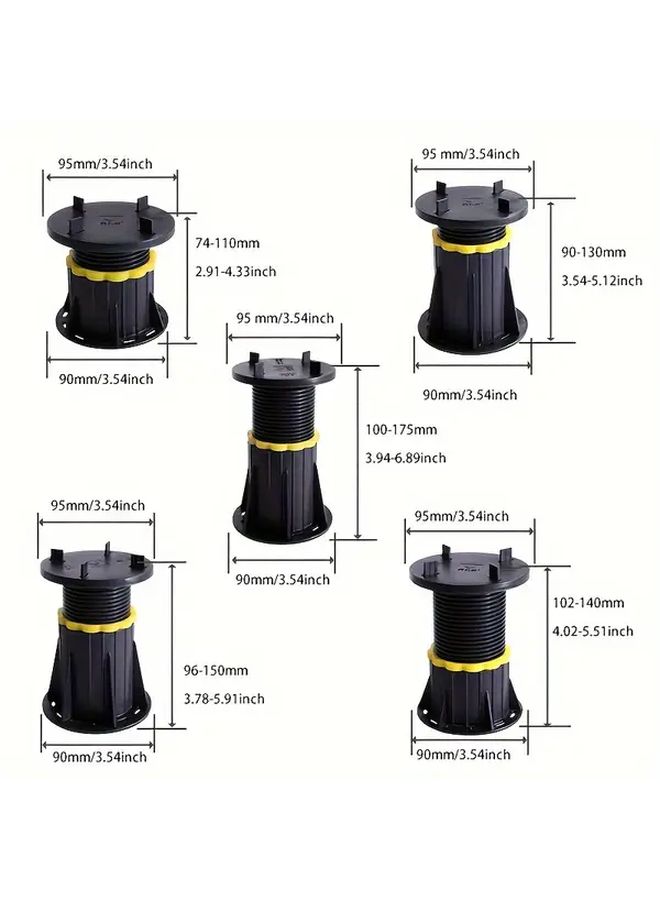 Heavy Duty Adjustable Paver Pedestal Base 33 Sets For Patio Deck Balcony - Image 4