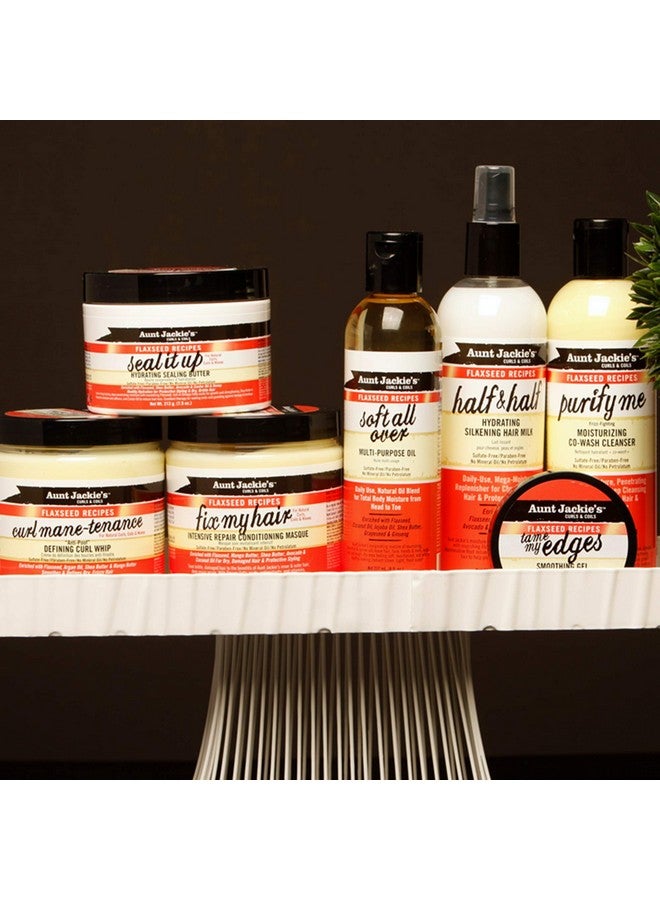 أنت جاكيز وصفات بذور الكتان من عمة جاكي، منظف ومرطب للشعر الجاف المزمن والتصفيف الواقي، 12 أونصة سائلة - Image 5