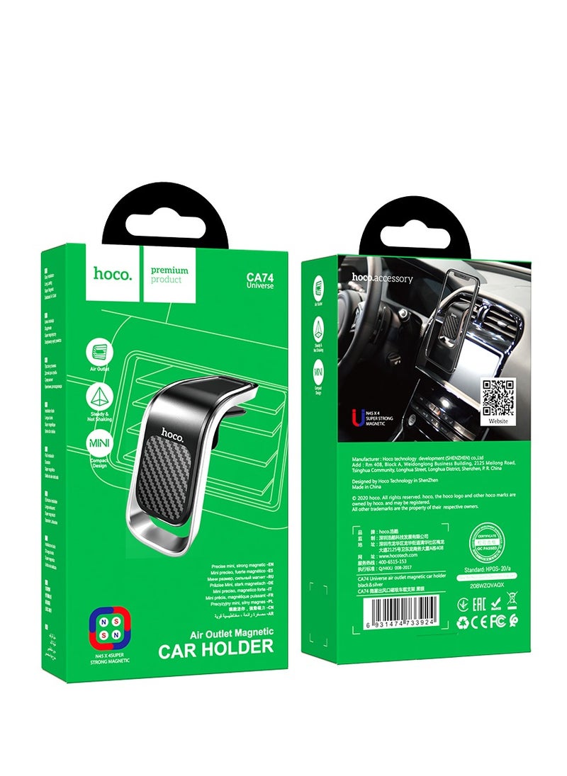 hoco. - hoco CA74 Universe Air Outlet Magnetic Car Holder – Compact Design, 700g Load Capacity, Universal Air Vent Mount - Image 1