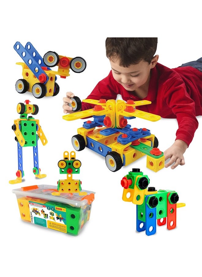 ETI Toys ETI Toys STEM Learning Original Educational Construction Engineering Building Blocks Set for 3, 4 and 5+ Year Old Boys & Girls | Creative Fun Building Toys for Kids Kit, STEM Toys Gift (172 PCS)  - Image 1