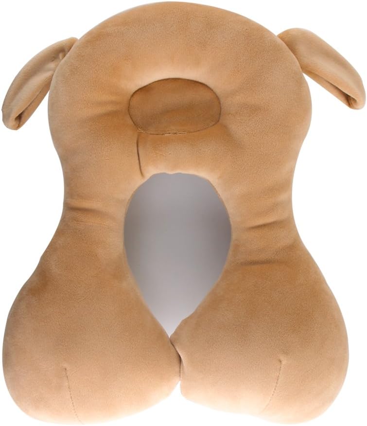KAKIBLIN Baby Neck Pillow, Upgraded Baby Support Pillow,Baby Neck Support Pillow for Carseat, Newborn Neck Support for Car Seat,Pushchair,Travel(Brown) - Image 3