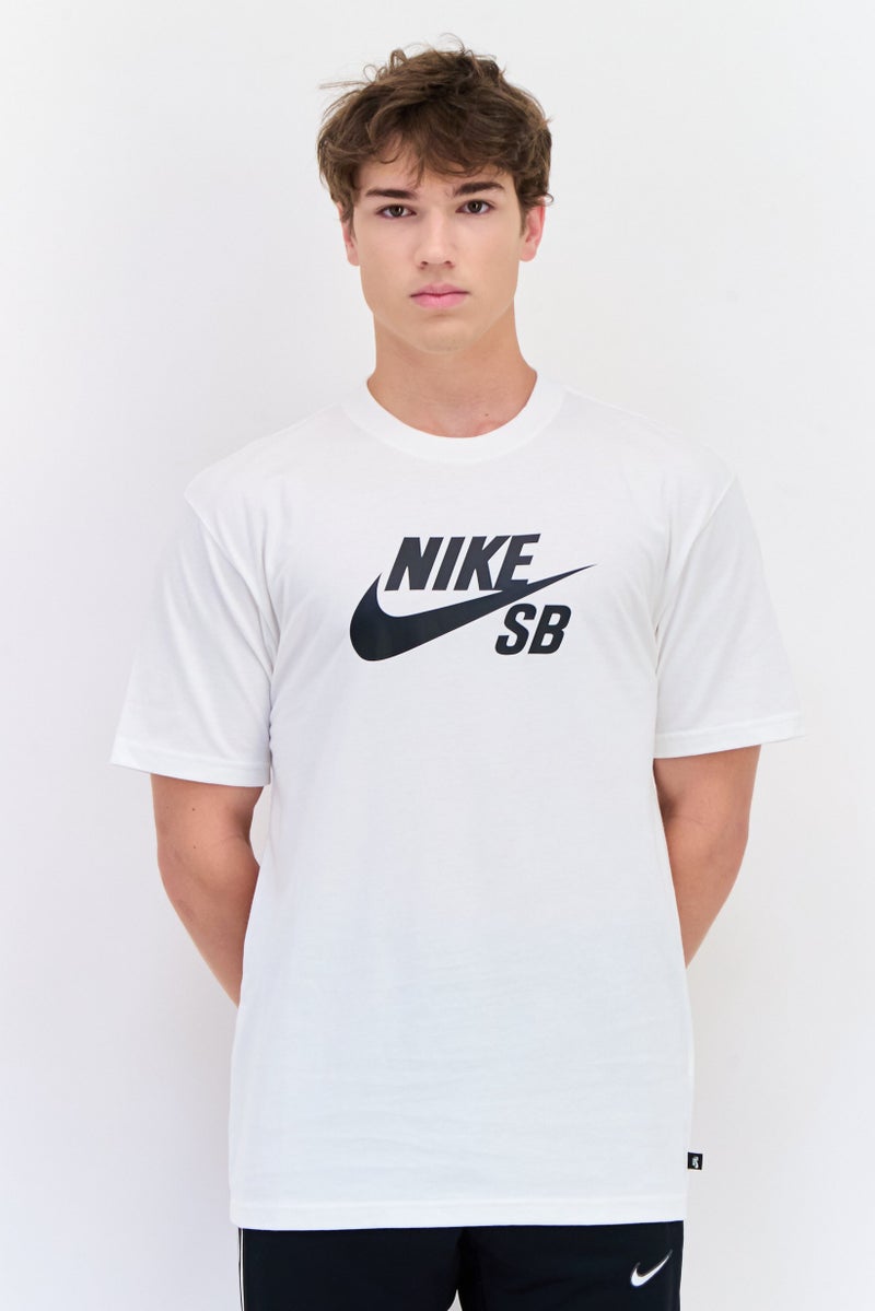 Nike Men Loose Fit Short Sleeve Outdoor T-Shirt, White  - Image 1