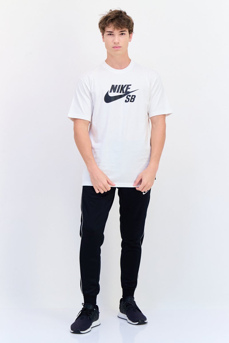 Nike Men Loose Fit Short Sleeve Outdoor T-Shirt, White  - Image 4