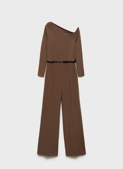 MANGO Asymmetric Belt Jumpsuit  - Image 5