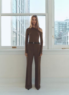 MANGO Asymmetric Belt Jumpsuit  - Image 1