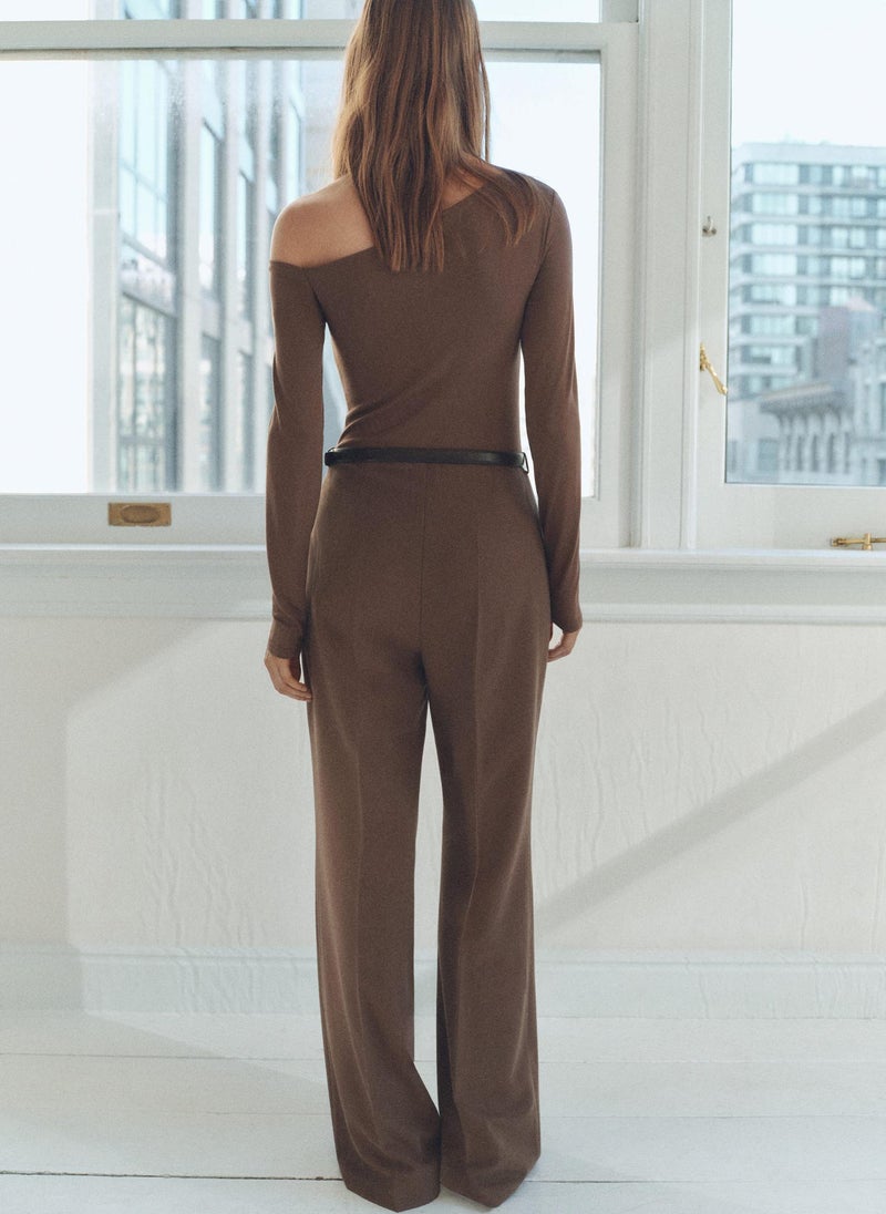 MANGO Asymmetric Belt Jumpsuit  - Image 2