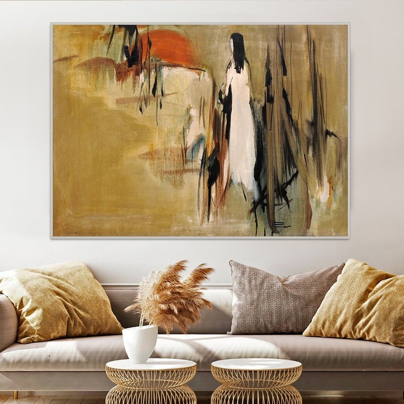 Marktna Canvas painting with a fine art design and a hollow frame, measuring (90×60), one piece - Image 1