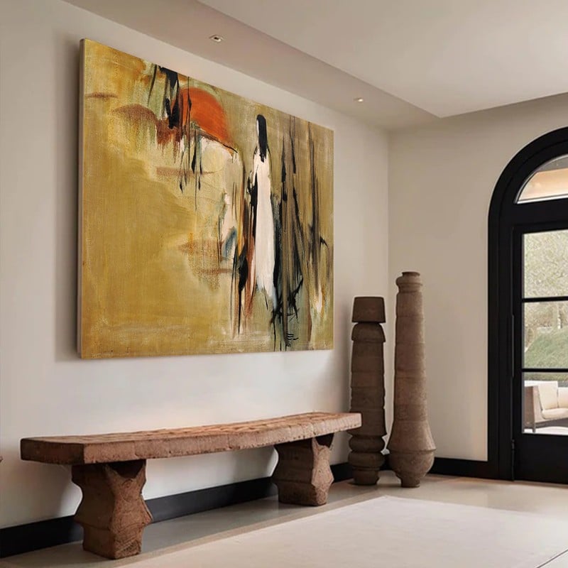 Marktna Canvas painting with a fine art design and a hollow frame, measuring (90×60), one piece - Image 2