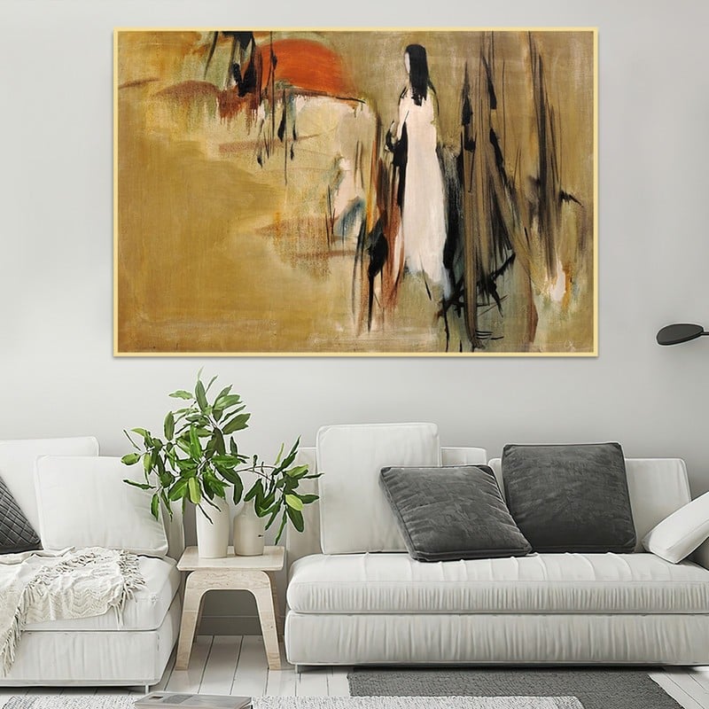 Marktna Canvas painting with a fine art design and a hollow frame, measuring (90×60), one piece - Image 3