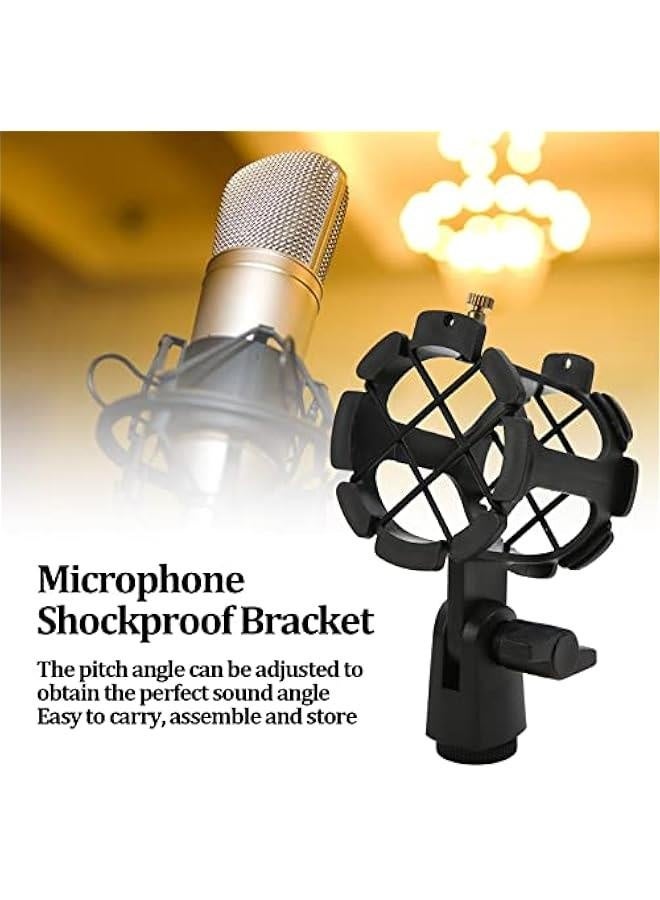 Microphone Shock Mount Holder, Anti Vibration Shockmount, for Microphones with a Diameter of Less Than 4.5cm, for Recording Studio, Live Broadcast, Online Chat  - Image 2