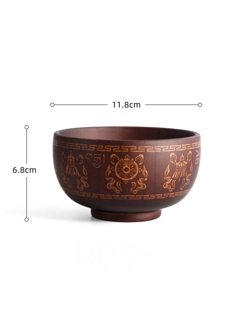 general 5-Piece Wooden Bowl Wooden Milk Tea Bowl  - Image 2