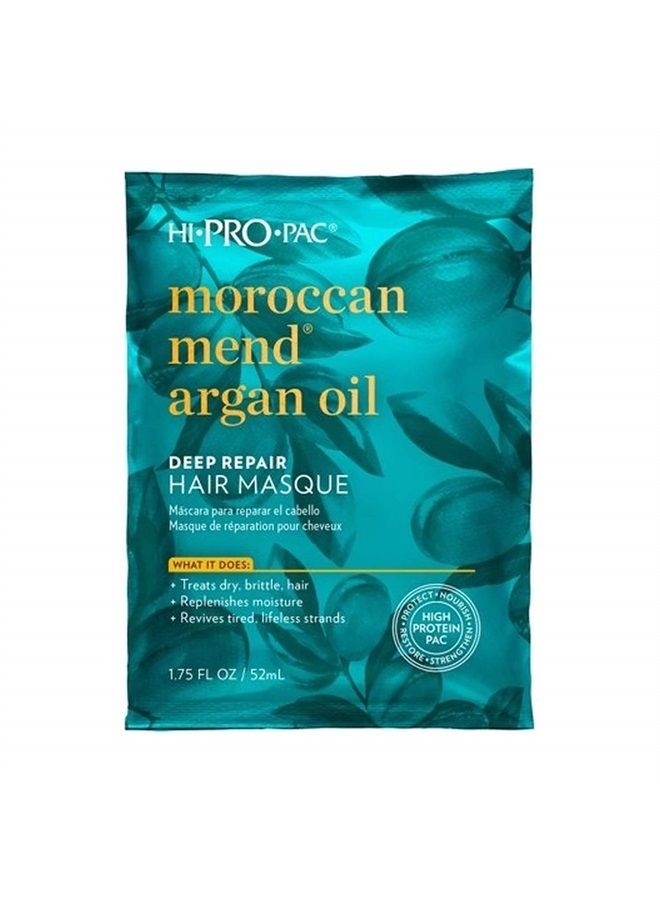 Hi-Pro-Pac HI PRO PAC Moroccan Mend Argan Oil Deep Repair Hair Masque Treats Dry Brittle Hair, Replenishes Moisture, Revives Pack of 2