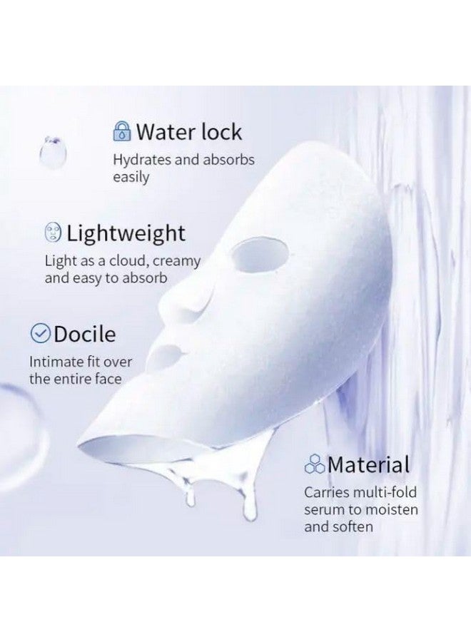 Calitate24 3Pcs Serum Face Mask Sheet For Girls Natural Aloe Vera Masks Enriched With Vitamin-C And Aloe-Vera Extract For Glowing Skin | Deep Cleansing | Anti-Ageing - Image 3