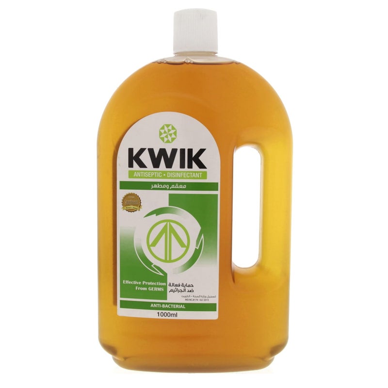 Kwik Antiseptic Disinfectant Anti Bacterial Liquid 1 Litre