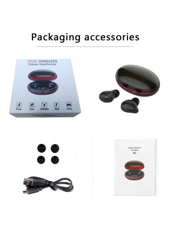 نيبمينينت سماعة أذن لاسلكية رياضية A1 TWS مزودة بميكروفون أسود - Image 5