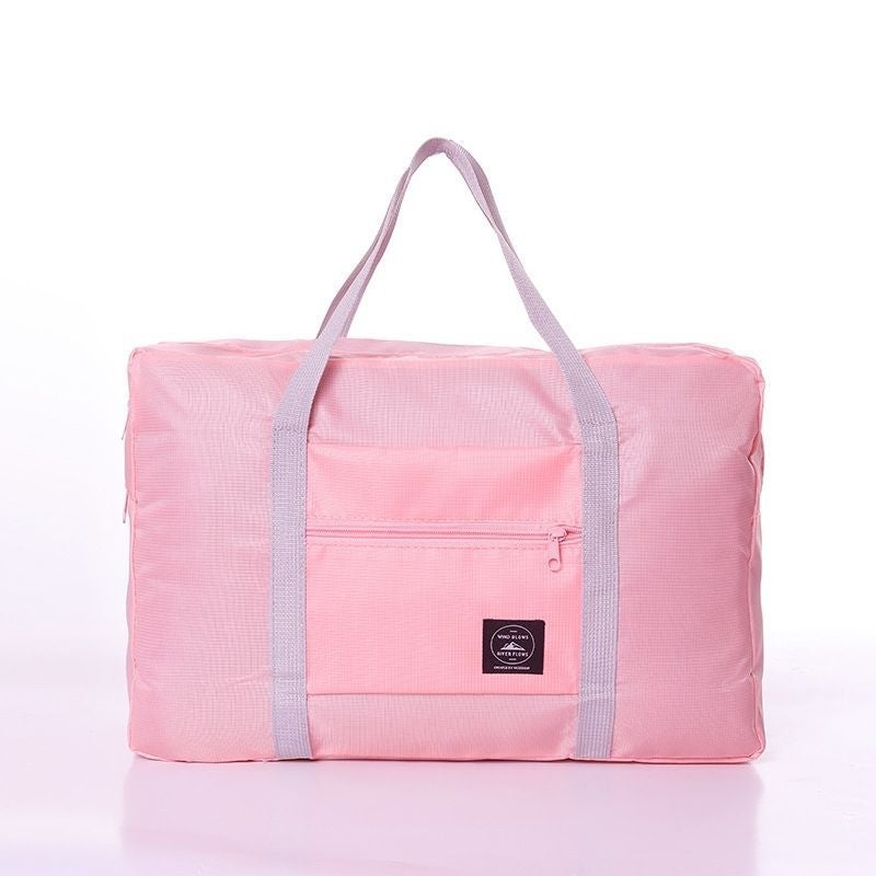 Handbag Storage Bag Clothes Finishing Bag Clothes Bag Portable Large Capacity Luggage Upper Storage Bag Pink handbag simple 