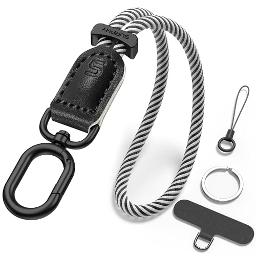 SURPHY Phone Wrist Strap Keychain Wristlet Phone Strap Charm with Tether Tab Cellphone Lanyard Wrist Key Chain for Women - Image 1