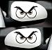 MAKTEM Angry Eyes Cartoon Car Decal Funny Peeking Eyes Vinyl Sticker for Car Window Hood Bumper Aggressive JDM Look Waterproof Durable Auto Accessory for Trucks SUVs Laptops 2Pcs Angry - Image 3