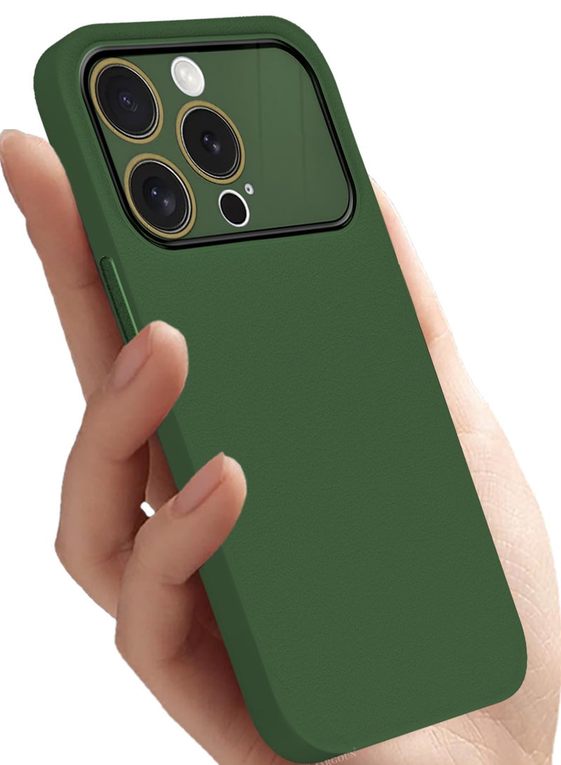 CATANES Hard Silicone Case Cover for Apple iPhone 12 Pro - Cover with Camera Protection Bumper - Auto Focus Design - Dark Green - Image 3