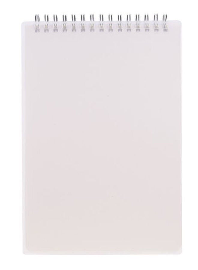 NIBEMINENT A5 Spiral Blank Coil Notebook White