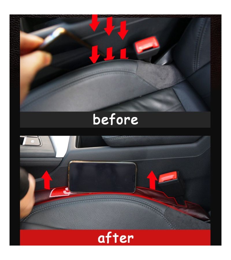Car Seat Gap Cushioned Fillers No Logo Synthetic Faux Leather Stylish Enhancements - Image 5