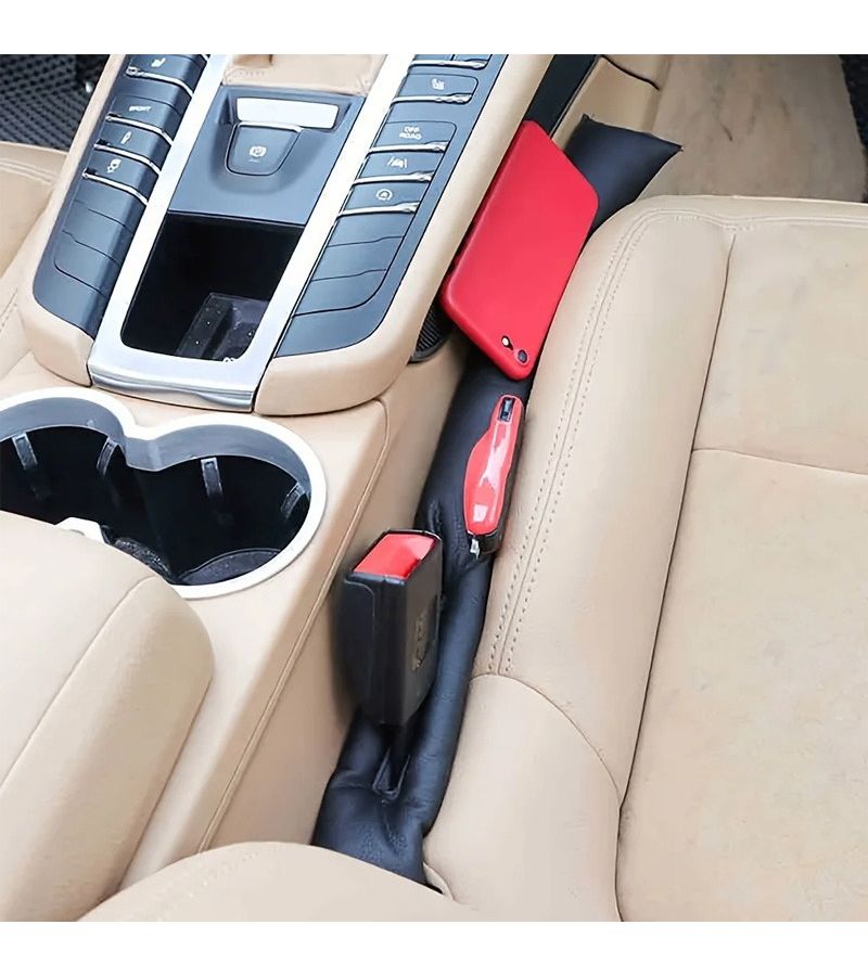 Car Seat Gap Cushioned Fillers No Logo Synthetic Faux Leather Stylish Enhancements - Image 3