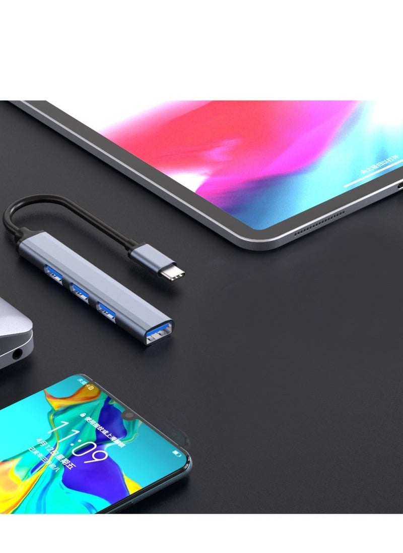 USB C Hub, USB C 4-Port Ultra-Slim Type-C to USB（1*USB 3.0 & 3*USB 2.0）USB Splitter USB Adapter Multiport for Mac Book, Notebook, Phone, XPS, Windows and More Type C Devices  - Image 5