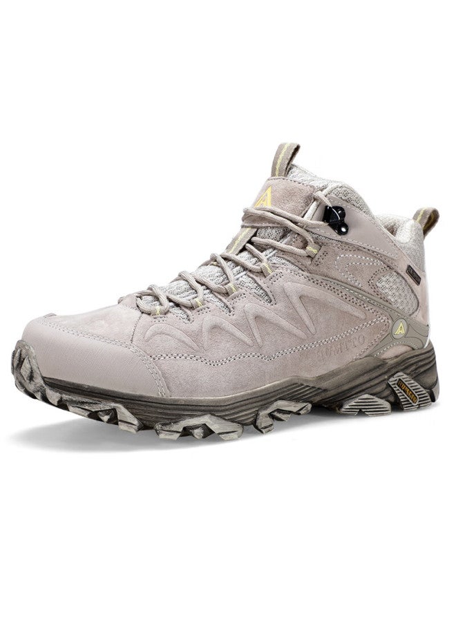 HUMTTO Humtto Men's Comfortable Shock Absorbing Outdoor Hiking Shoes Anti-slip Wear-resistant Climbing Shoes New Sand Yellow 45 - Image 3