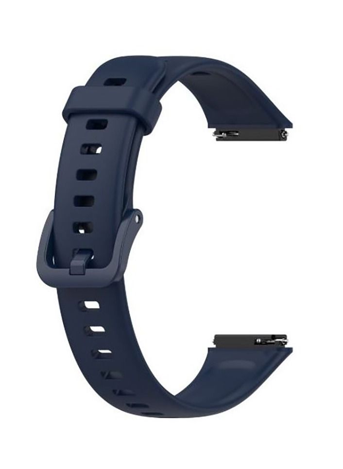 Huawei Band 7 Sport Soft Silcon Replacement Strap - Blue  - Image 2