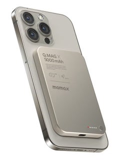 Momax Q.MAG X 5000mAh Wireless Magnetic Power Bank – USB-C PD Fast Charging, Up to 15W Output  - Image 1