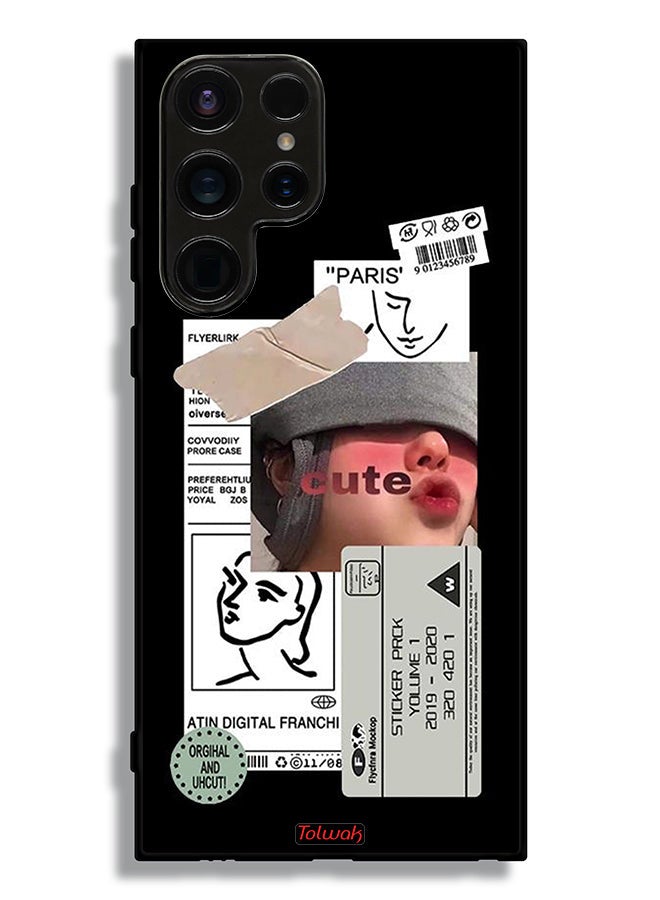 Tolwak Samsung Galaxy S23 Ultra 5G Protective Case Cover Cute Sticker - Image 3