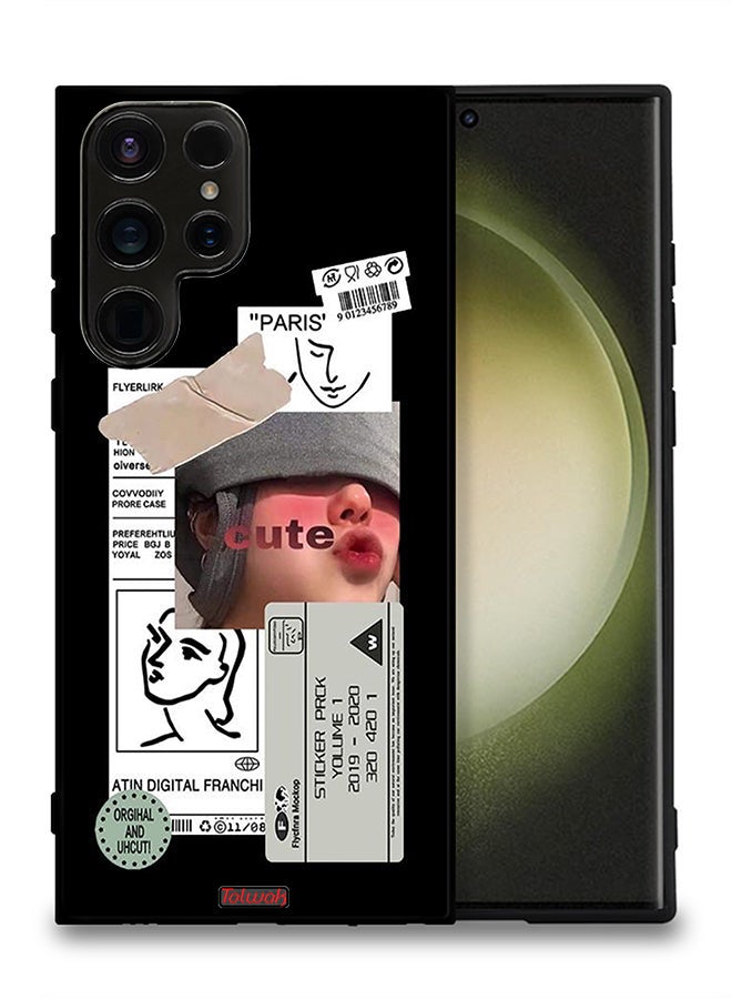 Tolwak Samsung Galaxy S23 Ultra 5G Protective Case Cover Cute Sticker - Image 2