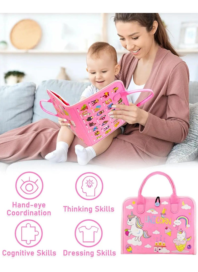 Y&D Busy Board Toys For Kids Toddler Sensory Toys Felt Activity Board For Boys And Girls Preschool Educational Learning Toy Gift For 2-4 Years Old Children Travel Toy For Airplane Or Car  - Image 4