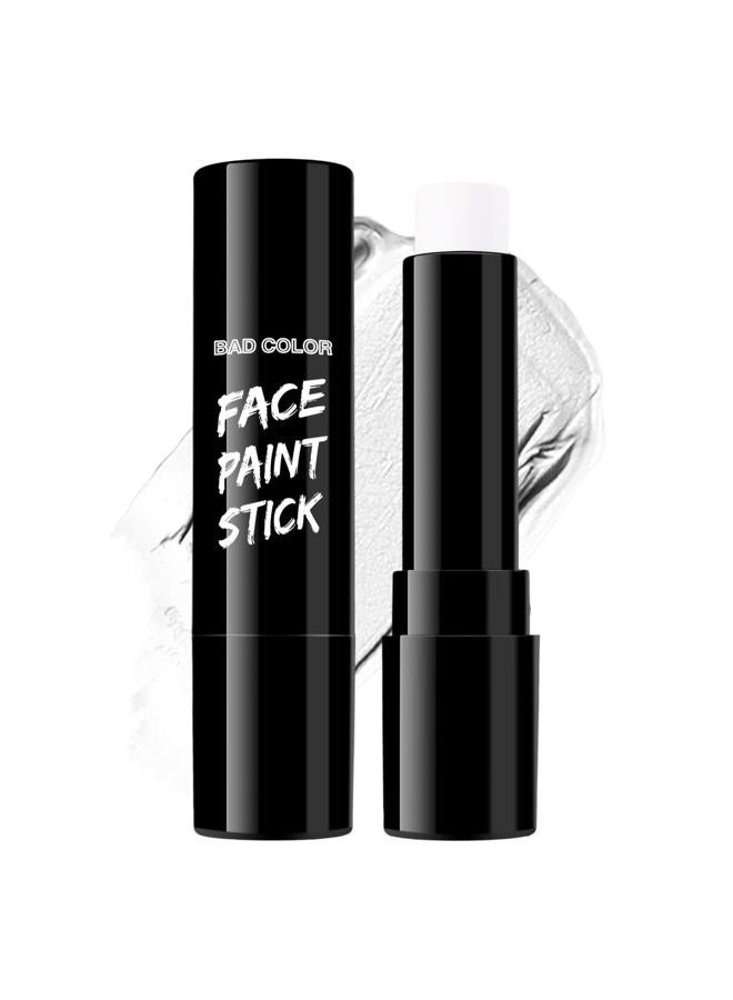 BADCOLOR White Face Body Paint Eye Black Stick for Adults Children Softball Football Baseball Sports , Non-Toxic Hypoallergenic for Halloween SFX Makeup Cosplay Skeleton Clown Costume Parties - Image 1