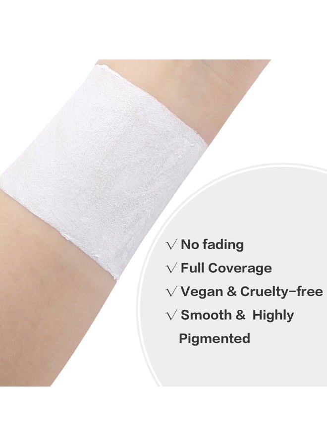 BADCOLOR White Face Body Paint Eye Black Stick for Adults Children Softball Football Baseball Sports , Non-Toxic Hypoallergenic for Halloween SFX Makeup Cosplay Skeleton Clown Costume Parties - Image 4