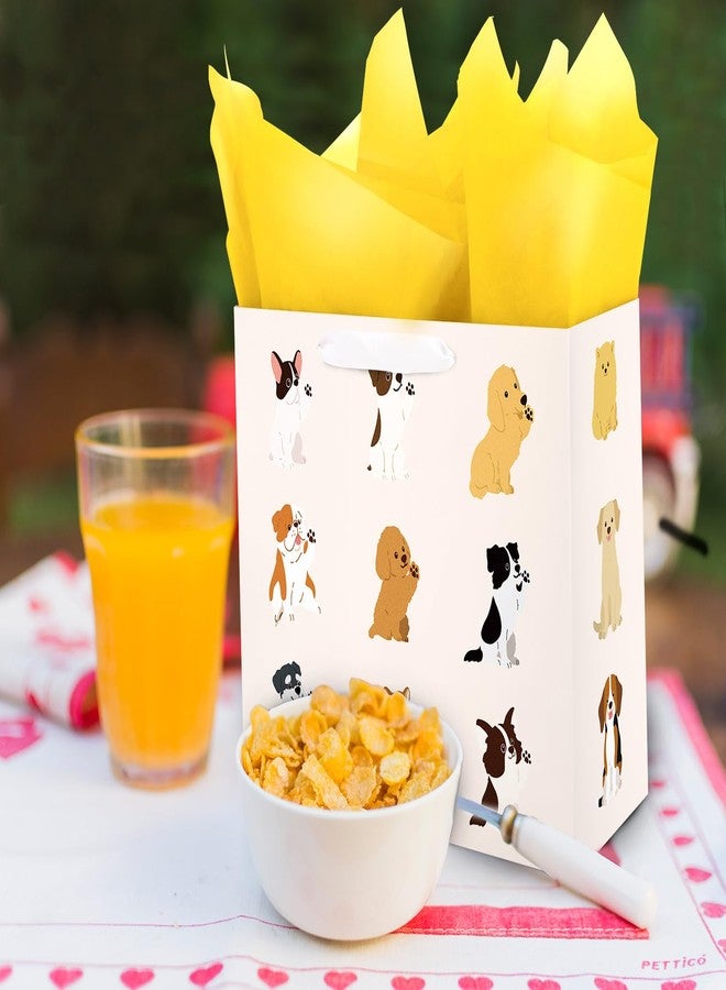 Linelglobal Dog Gift Bag with Wrapping Paper for Women Men 12.6" - Image 5