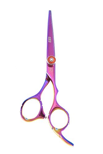 ShearsDirect Rainbow Titanium Japanese Stainless Pro Styling Shear with Ergonomic Handle, 5.5 Inch, 10 Ounce - Image 1