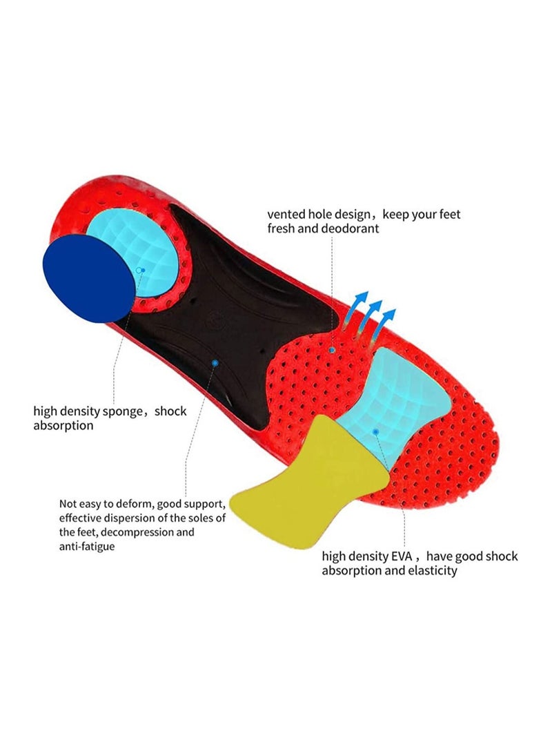 SYOSI Orthotic Insole High Arch Foot Support Soft Medical Functional insoles Insert for Severe Flat Feet Plantar Fasciitis Pain Valgus Man And Woman L: 45-47 30.5CM - Image 5