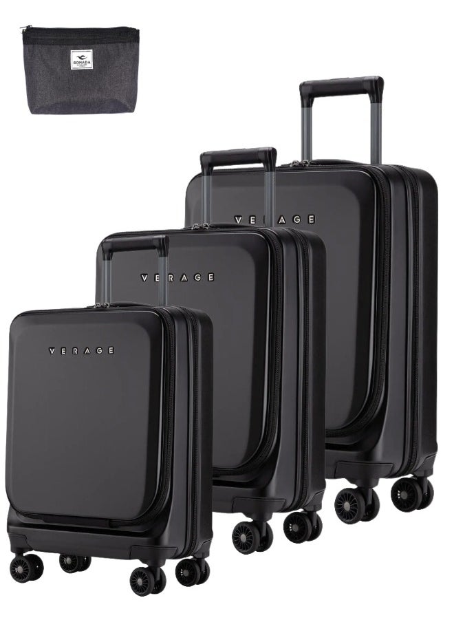 Verage  Vearge Hideside Luggage Set of 3 Hideside Duble Zipper  - Image 1