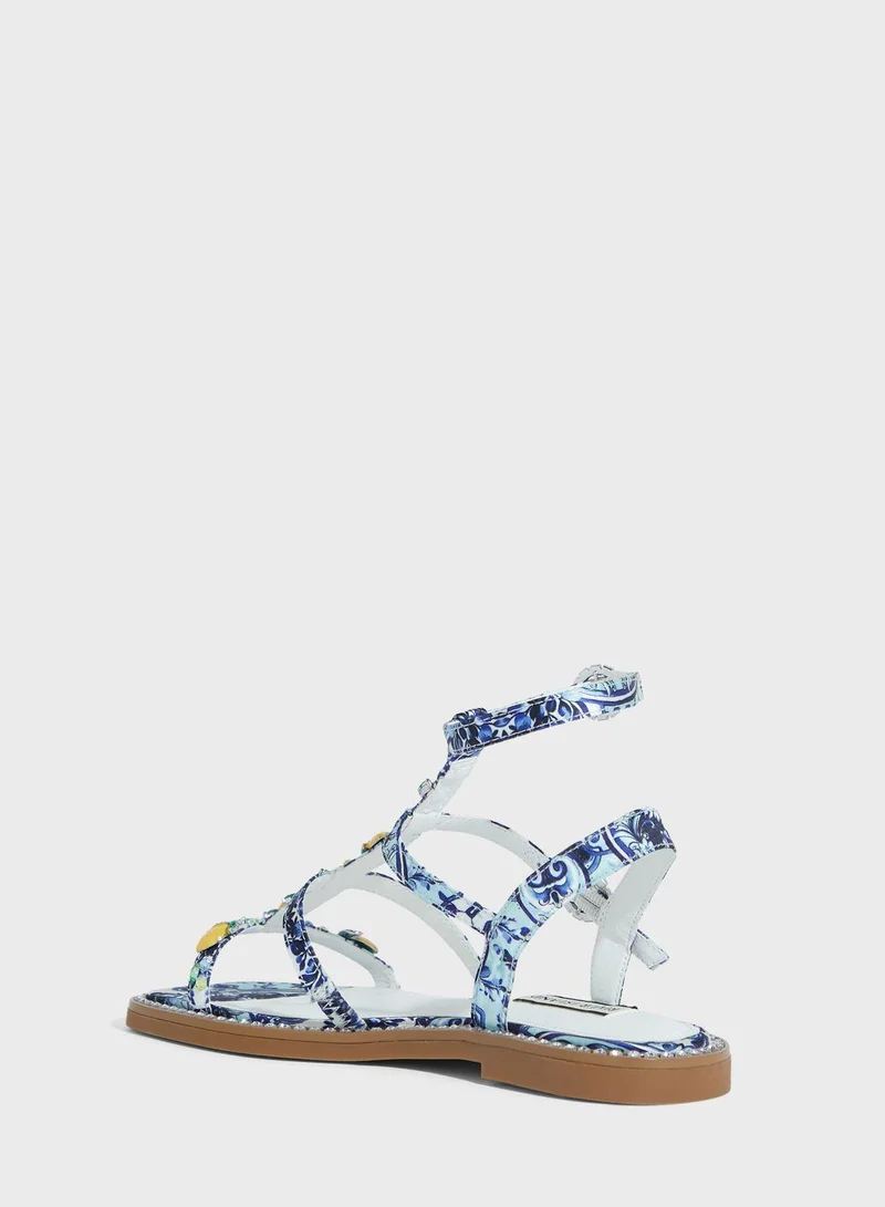 RIVER ISLAND Fruit Embellished Sandals