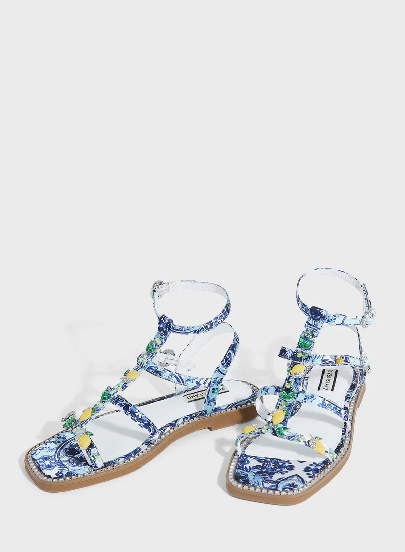 RIVER ISLAND Fruit Embellished Sandals