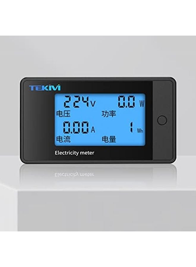 Digital Multimeter AC 85 400V 0 100A Watt KWH LCD Meter Tester Detector - Image 4